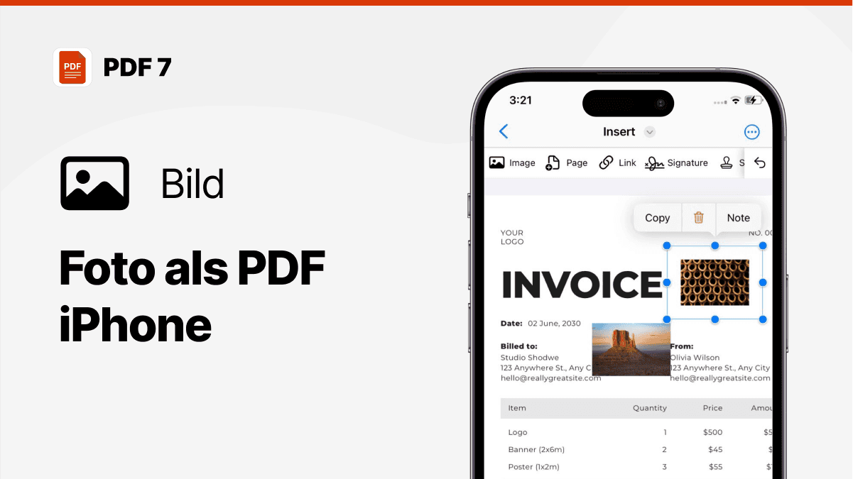 foto als pdf iphone