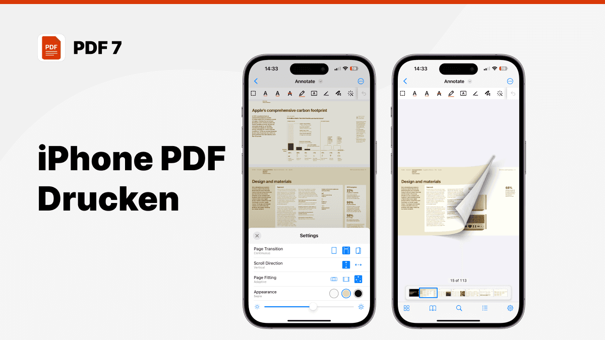 iphone pdf drucken