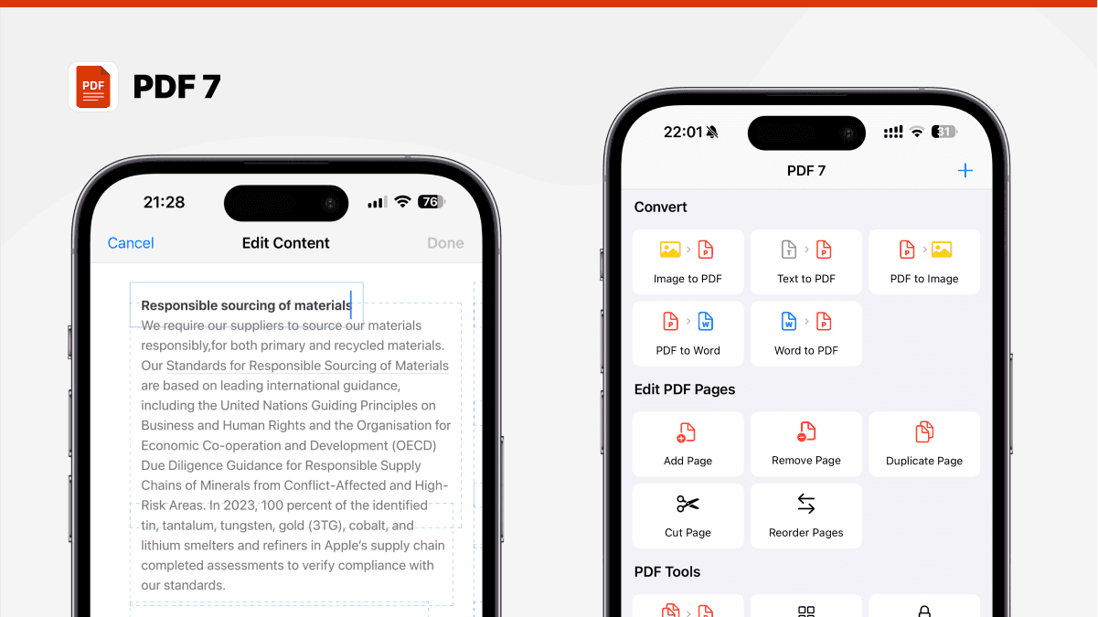 pdf bearbeiten iphone