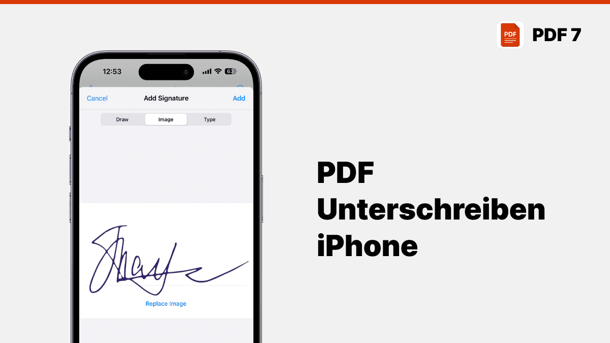 pdf unterschreiben iphone