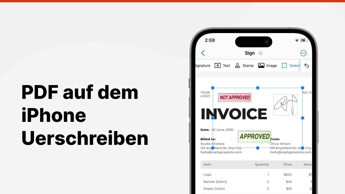 pdf unterschreiben iphone