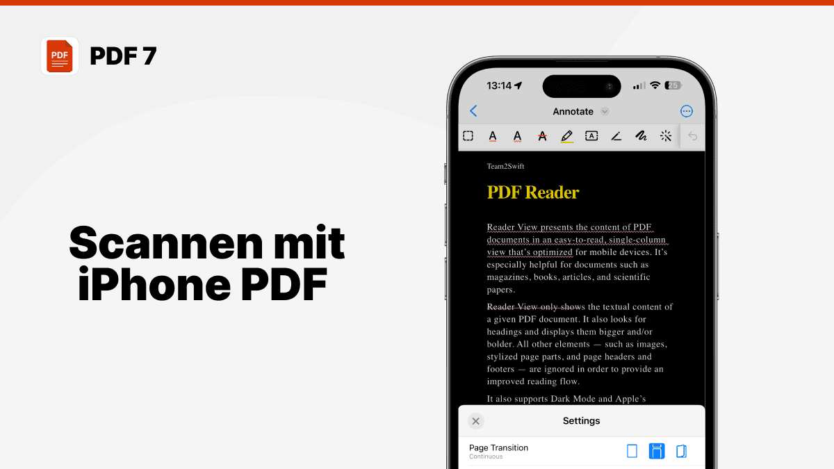 scannen mit iphone pdf